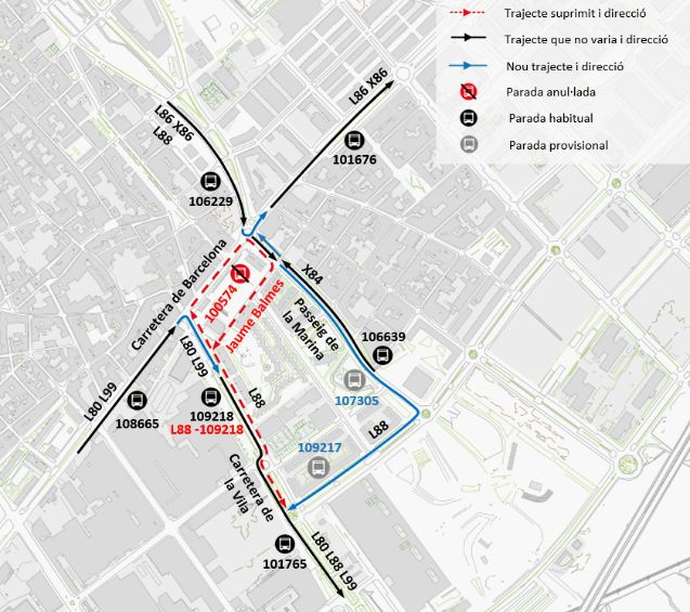 Plànol il·lustratiu. La informació mostrada al plànol es troba descrita al text d'aquesta pàgina.