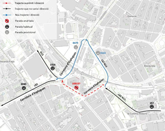 Plànol il·lustratiu. La informació mostrada al plànol es troba descrita al text d'aquesta pàgina.