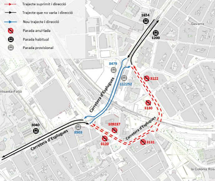 Plànol il·lustratiu. La informació mostrada al plànol es troba descrita al text d'aquesta pàgina.