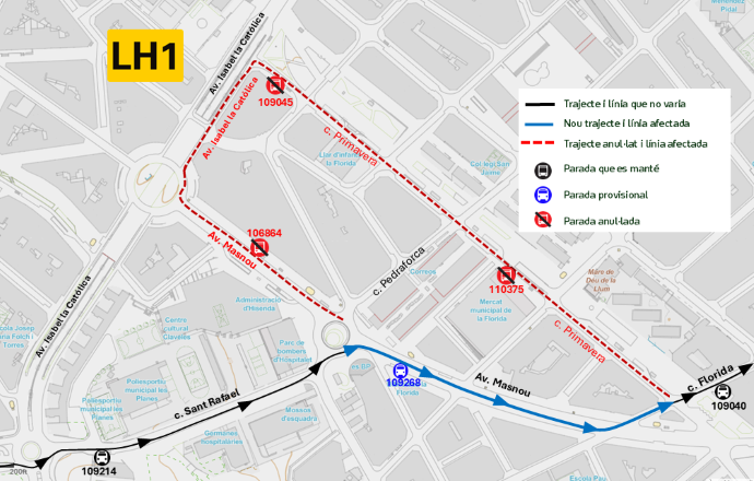 Plànol il·lustratiu. La informació mostrada al plànol es troba descrita al text d'aquesta pàgina.