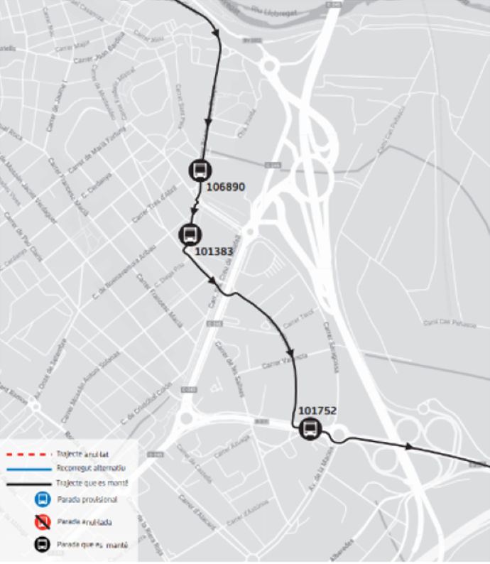 Plànol il·lustratiu. La informació mostrada al plànol es troba descrita al text d'aquesta pàgina.