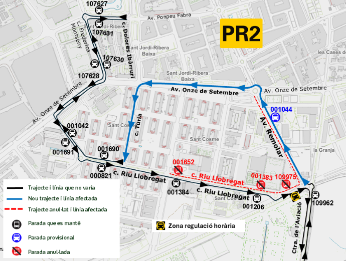 Plànol il·lustratiu. La informació mostrada al plànol es troba descrita al text d'aquesta pàgina.