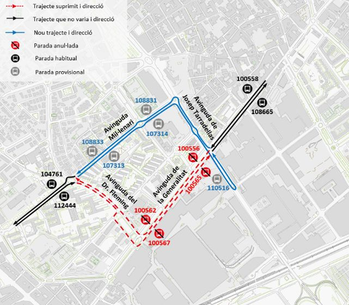 Plànol il·lustratiu. La informació mostrada al plànol es troba descrita al text d'aquesta pàgina.