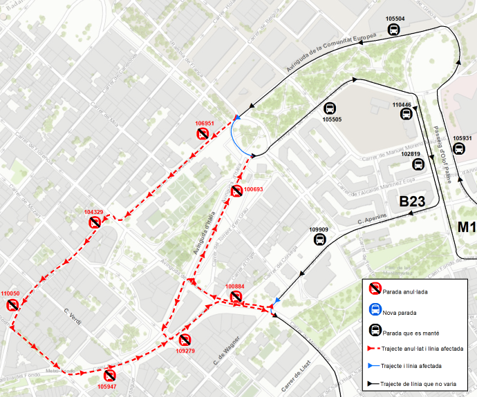 Plànol il·lustratiu. La informació mostrada al plànol es troba descrita al text d'aquesta pàgina.