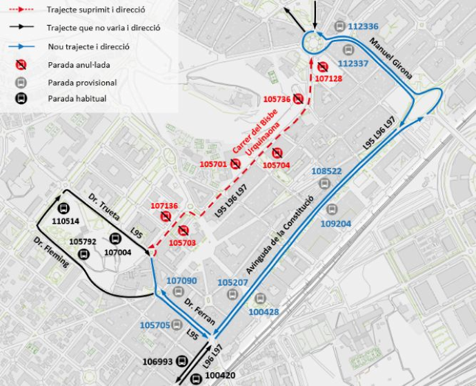 Plànol il·lustratiu. La informació mostrada al plànol es troba descrita al text d'aquesta pàgina.