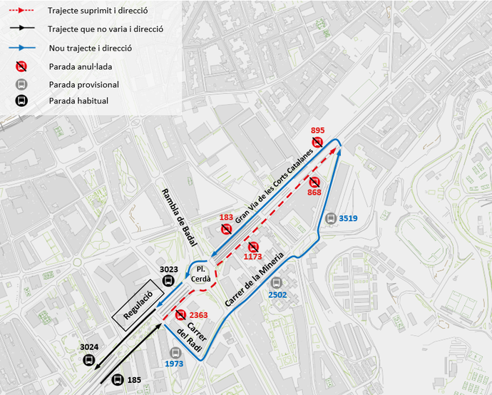 Plànol il·lustratiu. La informació mostrada al plànol es troba descrita al text d'aquesta pàgina.