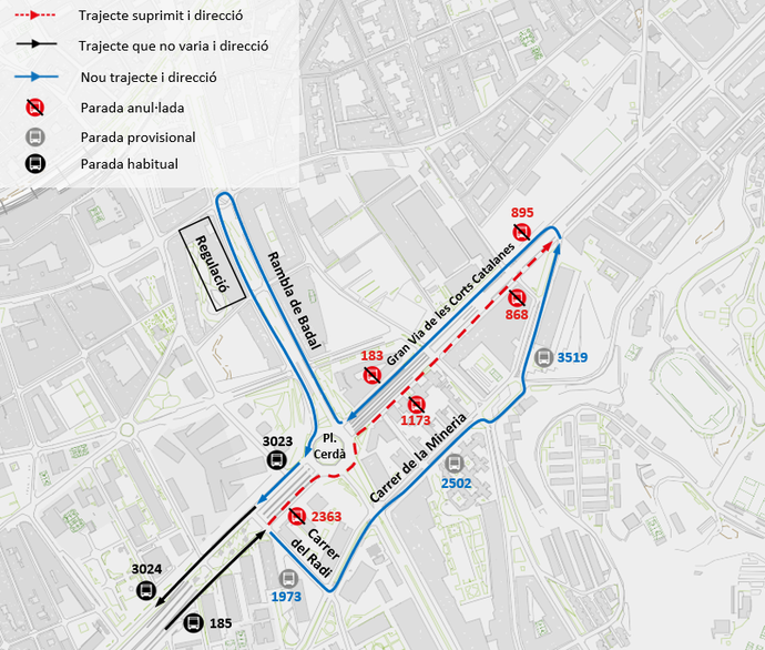 Plànol il·lustratiu. La informació mostrada al plànol es troba descrita al text d'aquesta pàgina.