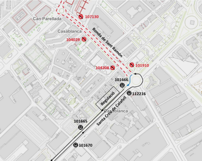 Plànol il·lustratiu. La informació mostrada al plànol es troba descrita al text d'aquesta pàgina.