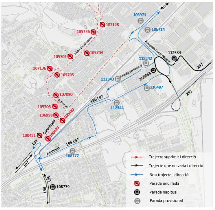Plànol il·lustratiu. La informació mostrada al plànol es troba descrita al text d'aquesta pàgina.