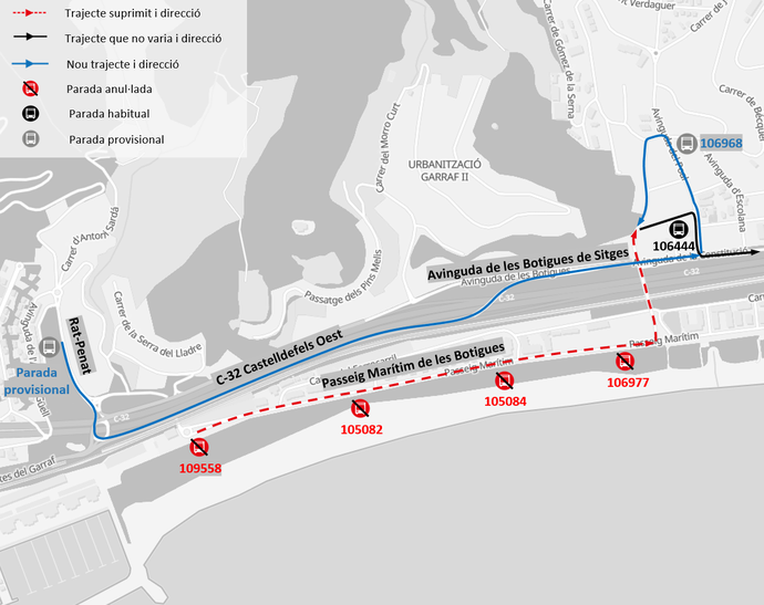 Plànol il·lustratiu. La informació mostrada al plànol es troba descrita al text d'aquesta pàgina.