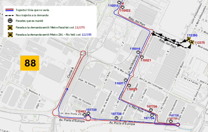 Plànol il·lustratiu. La informació mostrada al plànol es troba descrita al text d'aquesta pàgina.