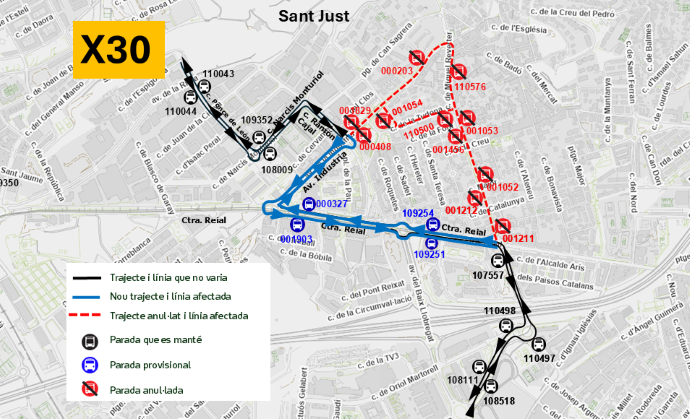 Plànol il·lustratiu. La informació mostrada al plànol es troba descrita al text d'aquesta pàgina.