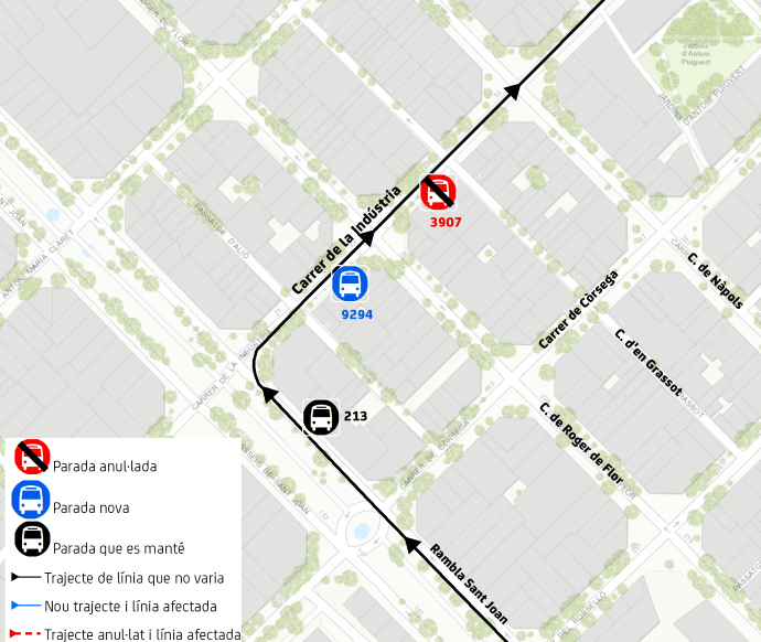 Plànol il·lustratiu. La informació mostrada al plànol es troba descrita al text d'aquesta pàgina.