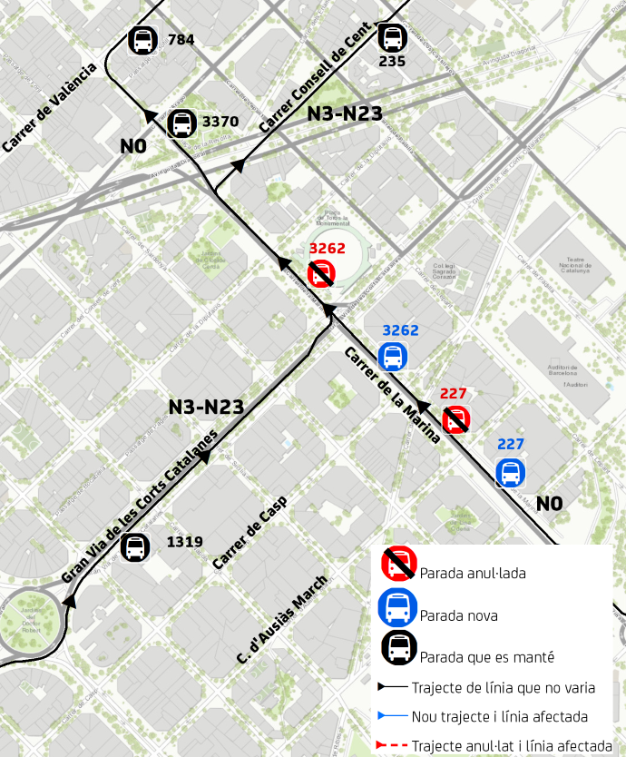 Plànol il·lustratiu. La informació mostrada al plànol es troba descrita al text d'aquesta pàgina.