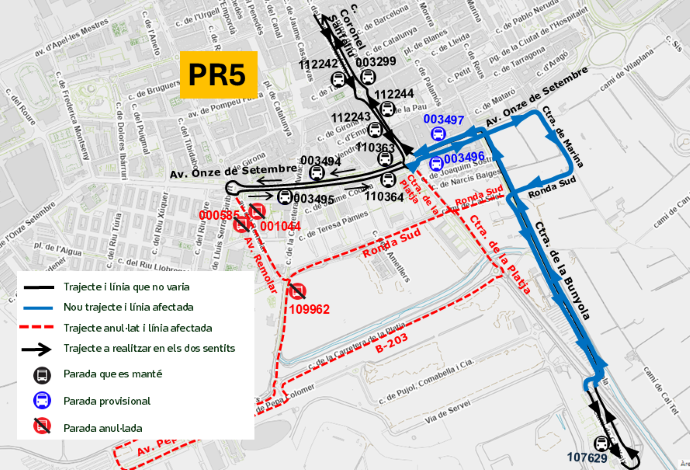 Plànol il·lustratiu. La informació mostrada al plànol es troba descrita al text d'aquesta pàgina.