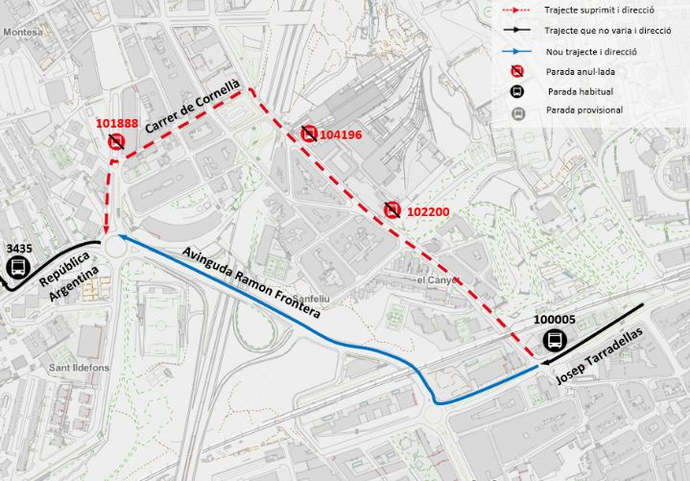 Plànol il·lustratiu. La informació mostrada al plànol es troba descrita al text d'aquesta pàgina.