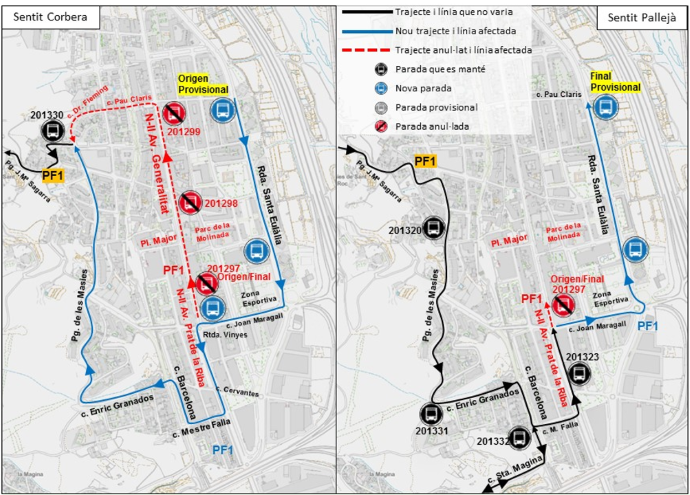 Plànol il·lustratiu. La informació mostrada al plànol es troba descrita al text d'aquesta pàgina.