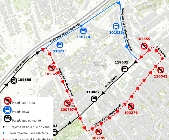 Plànol il·lustratiu. La informació mostrada al plànol es troba descrita al text d'aquesta pàgina.
