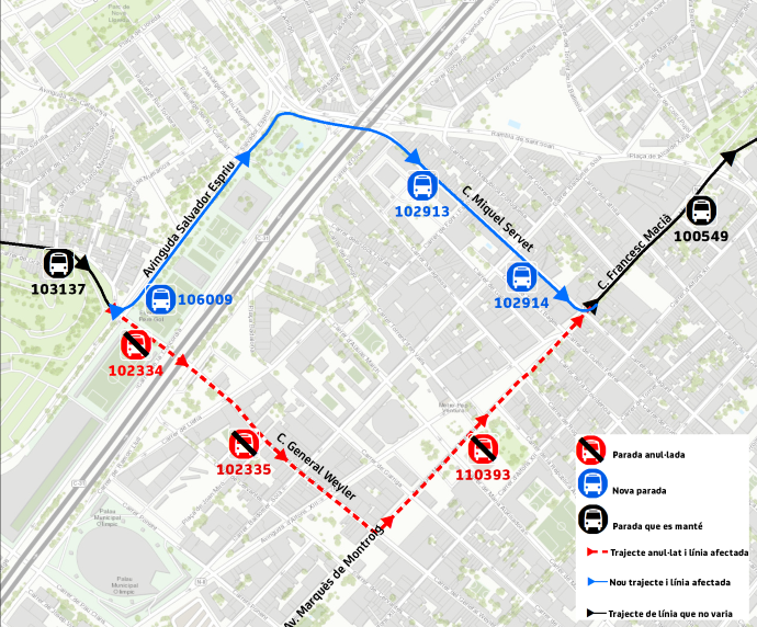 Plànol il·lustratiu. La informació mostrada al plànol es troba descrita al text d'aquesta pàgina.