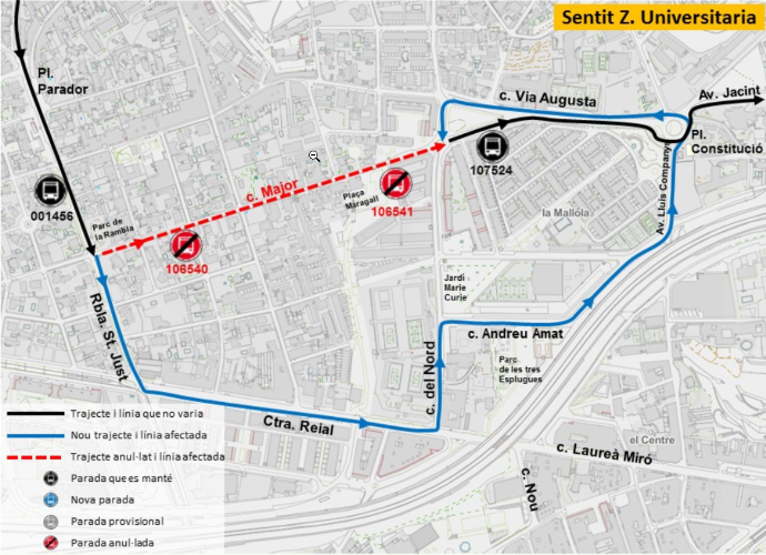 Plànol il·lustratiu. La informació mostrada al plànol es troba descrita al text d'aquesta pàgina.