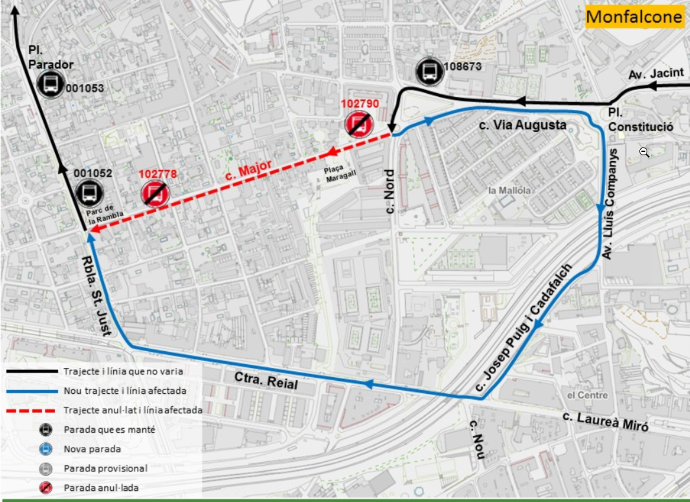 Plànol il·lustratiu. La informació mostrada al plànol es troba descrita al text d'aquesta pàgina.