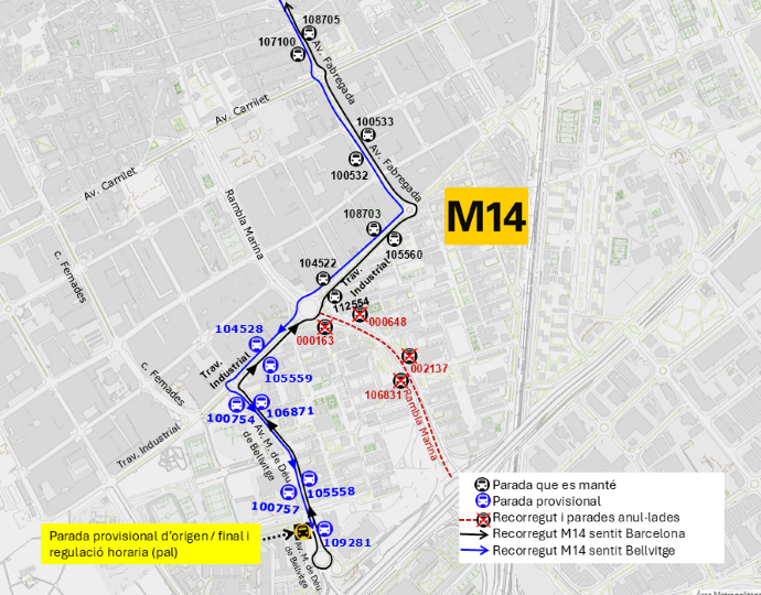 Plànol il·lustratiu. La informació mostrada al plànol es troba descrita al text d'aquesta pàgina.