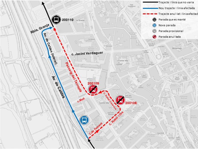 Plànol il·lustratiu. La informació mostrada al plànol es troba descrita al text d'aquesta pàgina.