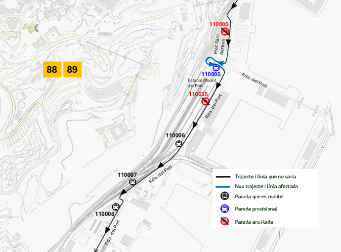 Plànol il·lustratiu. La informació mostrada al plànol es troba descrita al text d'aquesta pàgina.