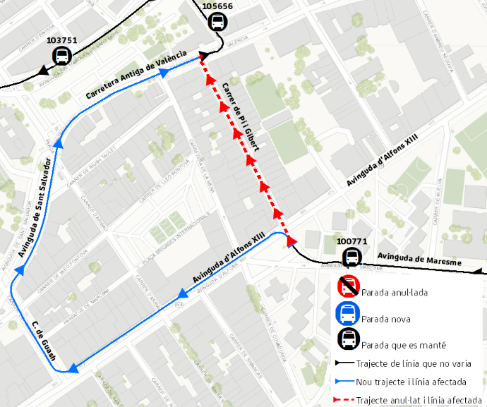 Plànol il·lustratiu. La informació mostrada al plànol es troba descrita al text d'aquesta pàgina.