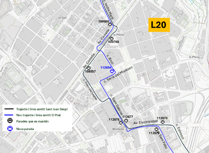 Plànol il·lustratiu. La informació mostrada al plànol es troba descrita al text d'aquesta pàgina.