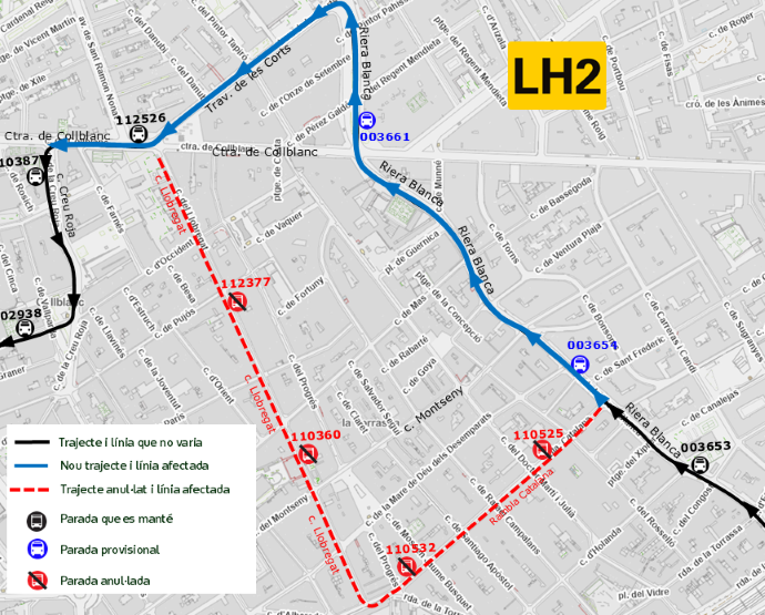 Plànol il·lustratiu. La informació mostrada al plànol es troba descrita al text d'aquesta pàgina.