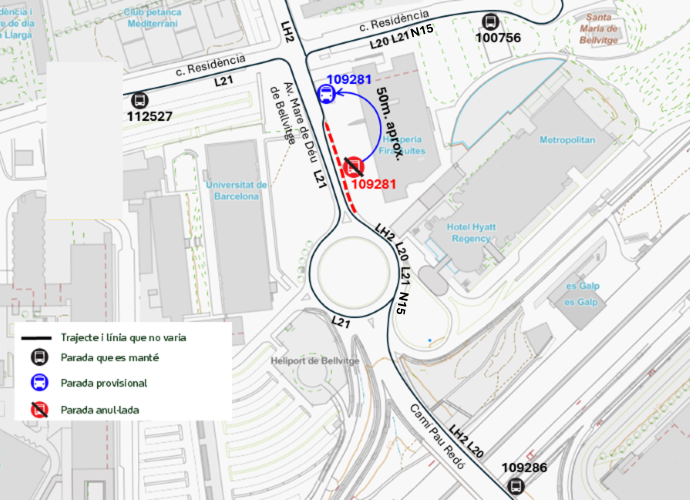 Plànol il·lustratiu. La informació mostrada al plànol es troba descrita al text d'aquesta pàgina.