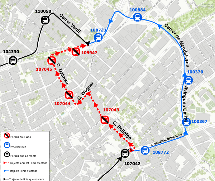 Plànol il·lustratiu. La informació mostrada al plànol es troba descrita al text d'aquesta pàgina.