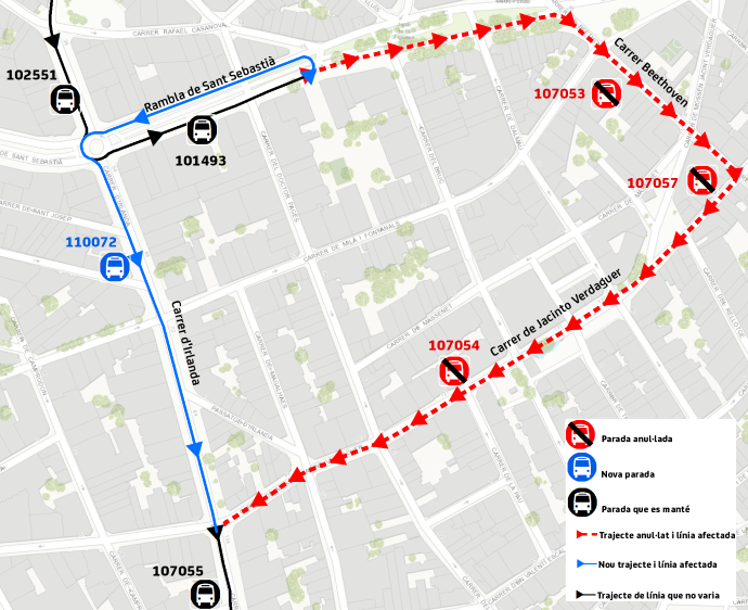 Plànol il·lustratiu. La informació mostrada al plànol es troba descrita al text d'aquesta pàgina.