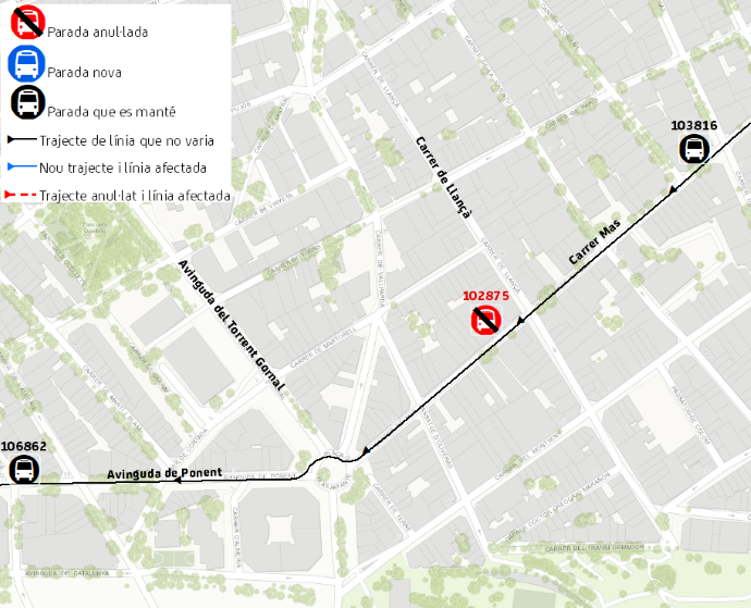 Plànol il·lustratiu. La informació mostrada al plànol es troba descrita al text d'aquesta pàgina.