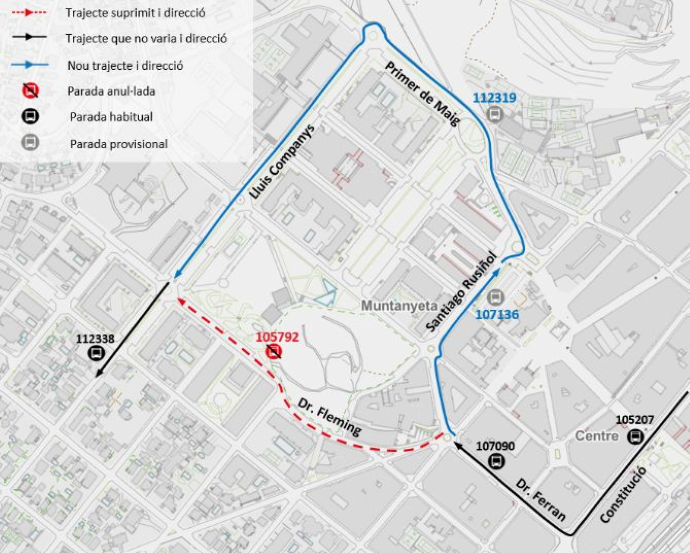 Plànol il·lustratiu. La informació mostrada al plànol es troba descrita al text d'aquesta pàgina.