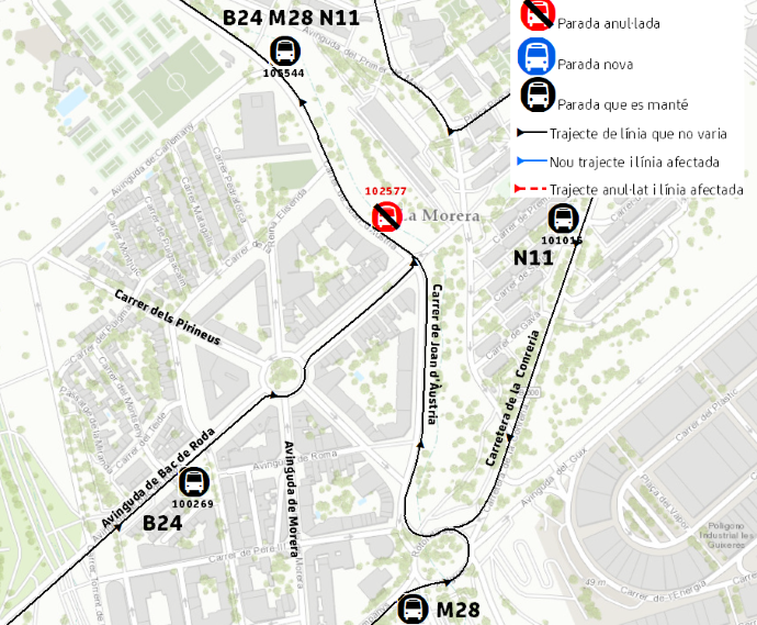 Plànol il·lustratiu. La informació mostrada al plànol es troba descrita al text d'aquesta pàgina.