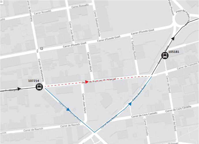 Plànol il·lustratiu. La informació mostrada al plànol es troba descrita al text d'aquesta pàgina.
