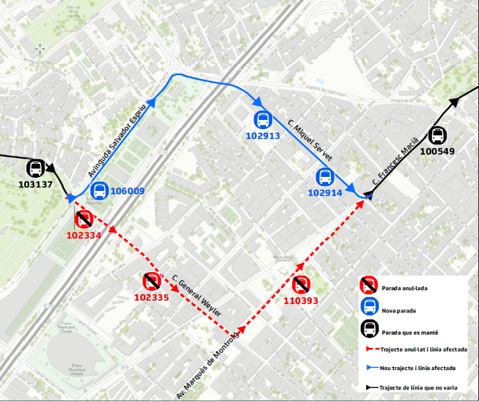 Plànol il·lustratiu. La informació mostrada al plànol es troba descrita al text d'aquesta pàgina.
