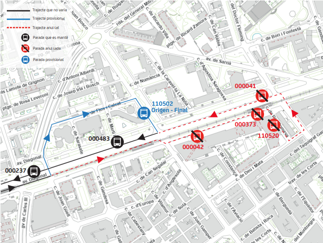 Plànol il·lustratiu. La informació mostrada al plànol es troba descrita al text d'aquesta pàgina.