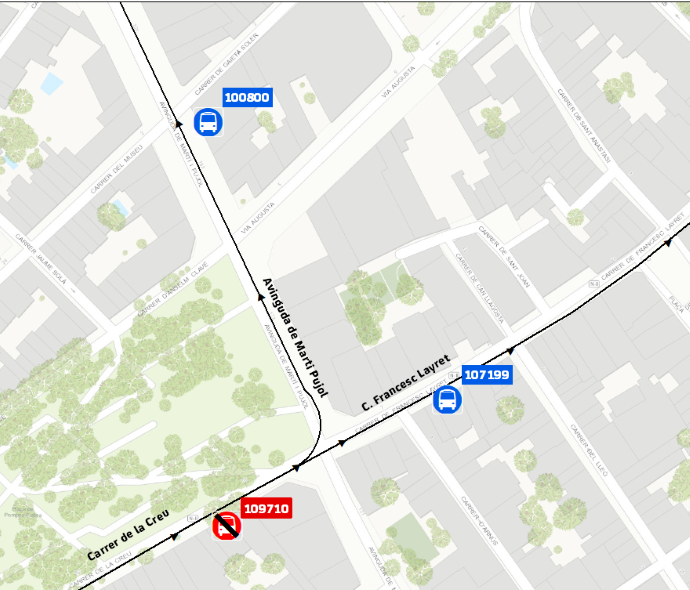 Plànol il·lustratiu. La informació mostrada al plànol es troba descrita al text d'aquesta pàgina.