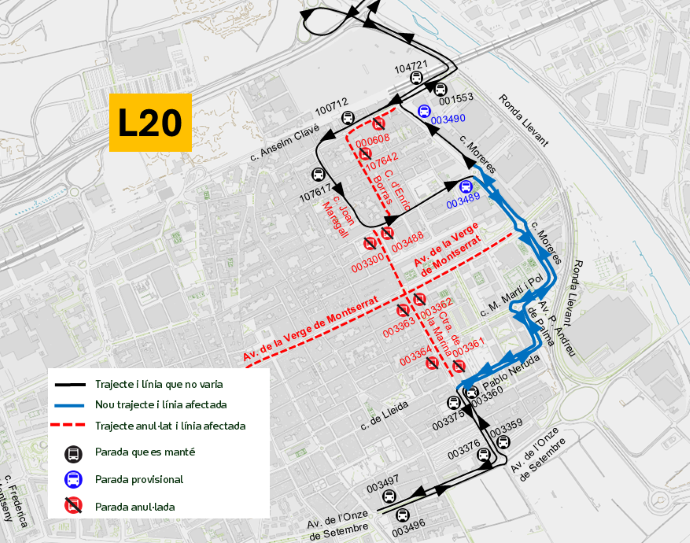 Plànol il·lustratiu. La informació mostrada al plànol es troba descrita al text d'aquesta pàgina.