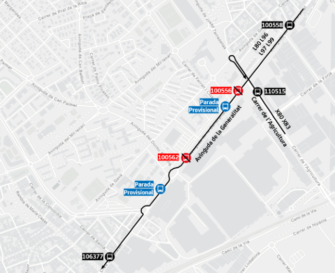 Plànol il·lustratiu. La informació mostrada al plànol es troba descrita al text d'aquesta pàgina.