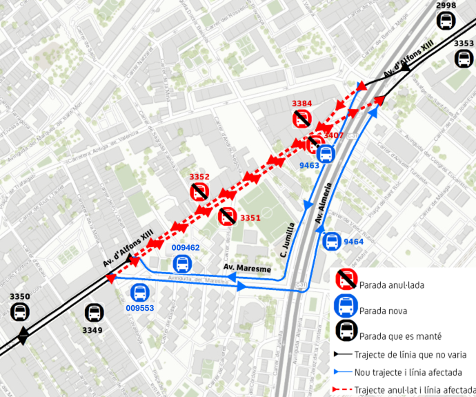 Plànol il·lustratiu. La informació mostrada al plànol es troba descrita al text d'aquesta pàgina.