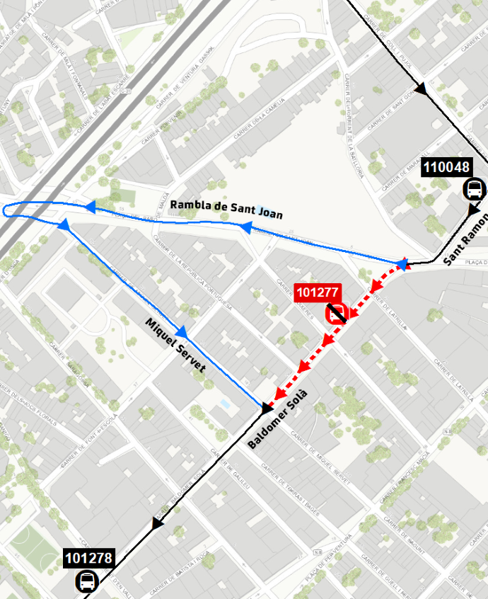 Plànol il·lustratiu. La informació mostrada al plànol es troba descrita al text d'aquesta pàgina.