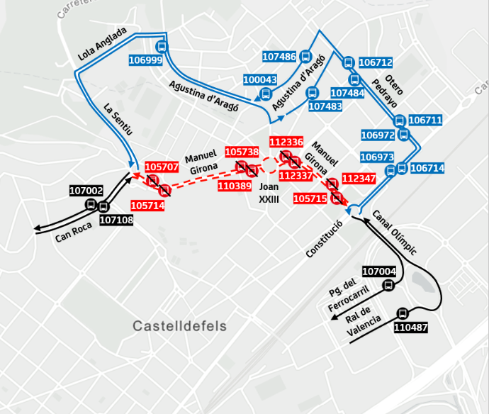 Plànol il·lustratiu. La informació mostrada al plànol es troba descrita al text d'aquesta pàgina.