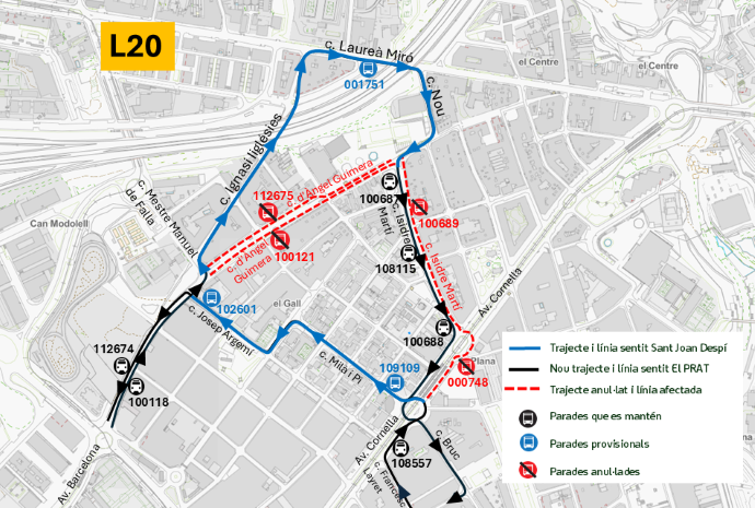 Plànol il·lustratiu. La informació mostrada al plànol es troba descrita al text d'aquesta pàgina.
