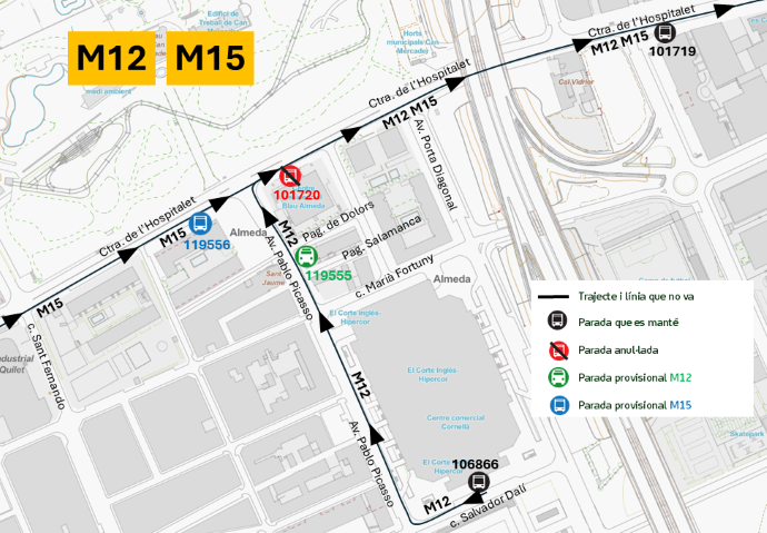 Plànol il·lustratiu. La informació mostrada al plànol es troba descrita al text d'aquesta pàgina.