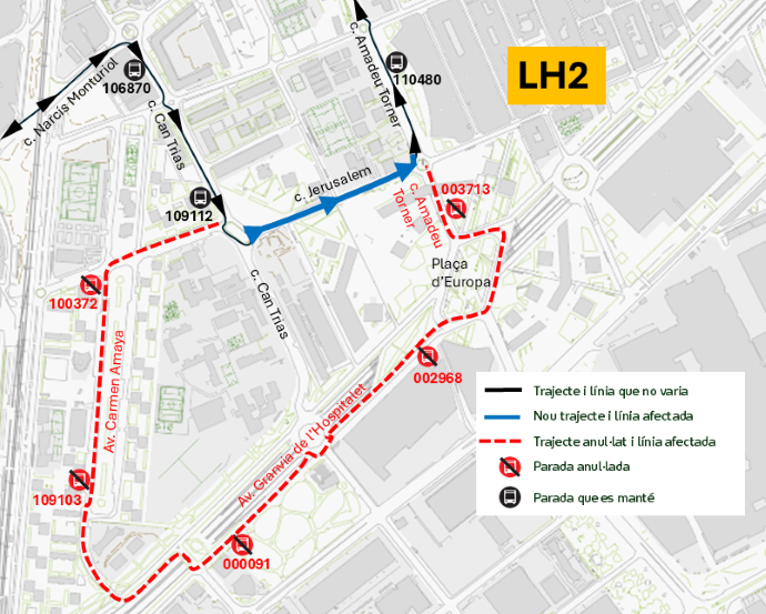 Plànol il·lustratiu. La informació mostrada al plànol es troba descrita al text d'aquesta pàgina.