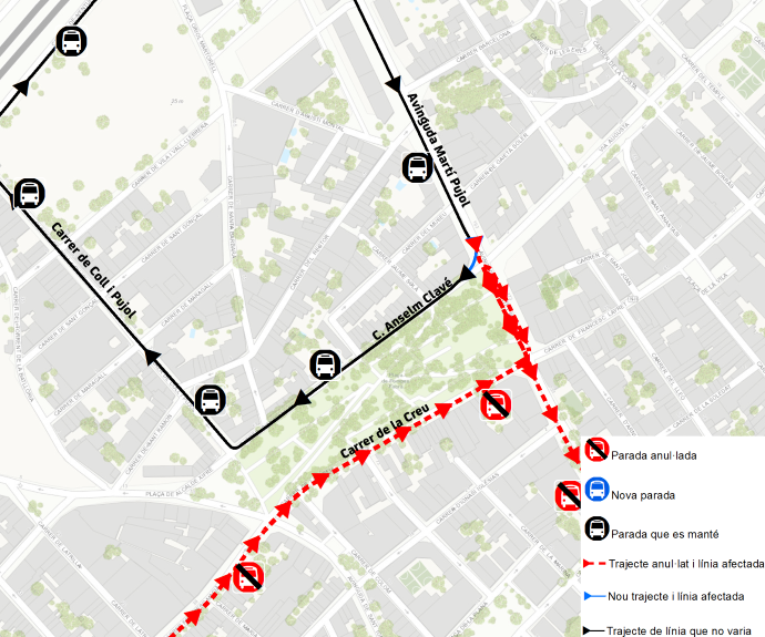 Plànol il·lustratiu. La informació mostrada al plànol es troba descrita al text d'aquesta pàgina.